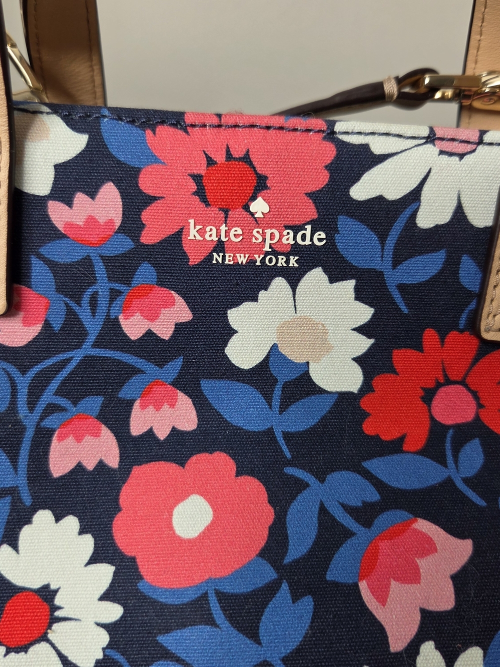 Kate Spade 25th Anniversary Sam Washington Square Small Floral Fabric Tote - Picture 2 of 13